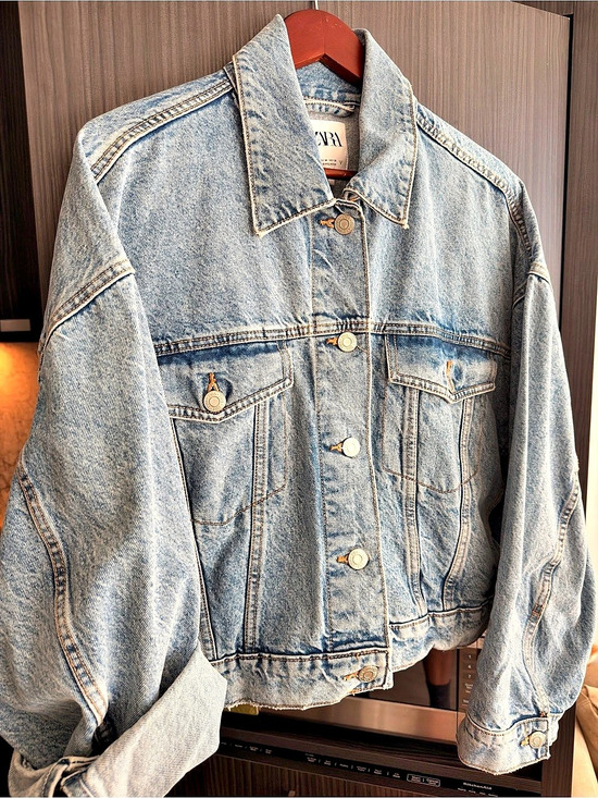Zara Jackets & Blazers - Zara Denim Jacket Blue Size Medium Like New